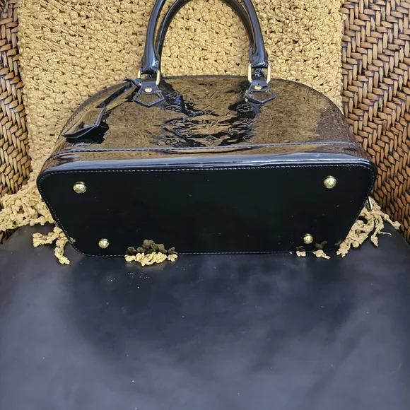 Louis Vuitton Black Patent Leather Satchel - Picture 5 of 12